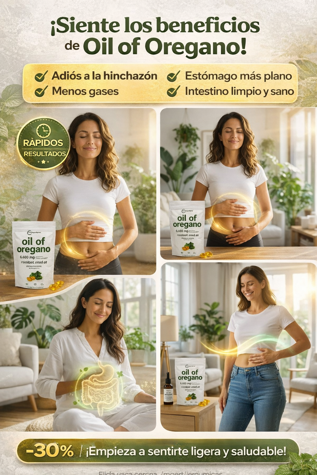 OREGESS💊Suplemento de aceite de orégano para bienestar digestivo e inmunitario🌿