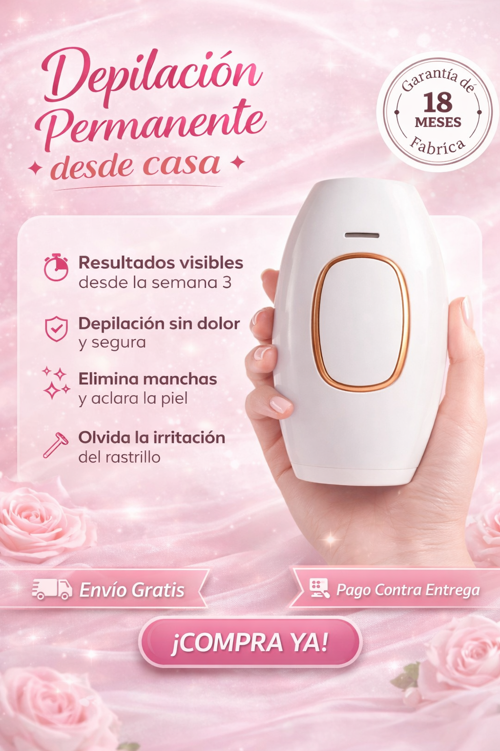 Luminelle👙Depiladora IPL profesional para uso en casa😊