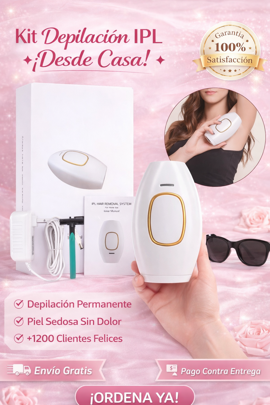 Luminelle👙Depiladora IPL profesional para uso en casa😊