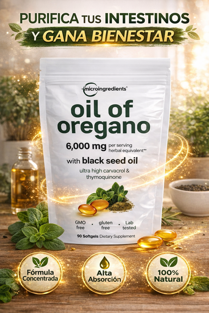 OREGESS💊Suplemento de aceite de orégano para bienestar digestivo e inmunitario🌿