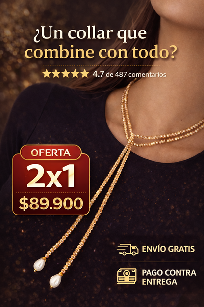 Versaluxe📿Maxi collar versátil para looks únicos💎