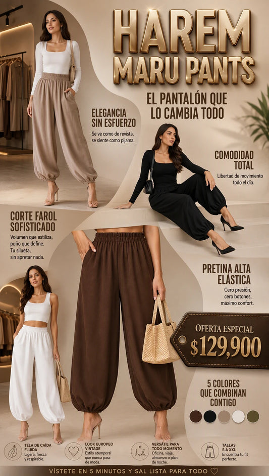 HAREM MARU PANTS - Un pantalón, mil looks.